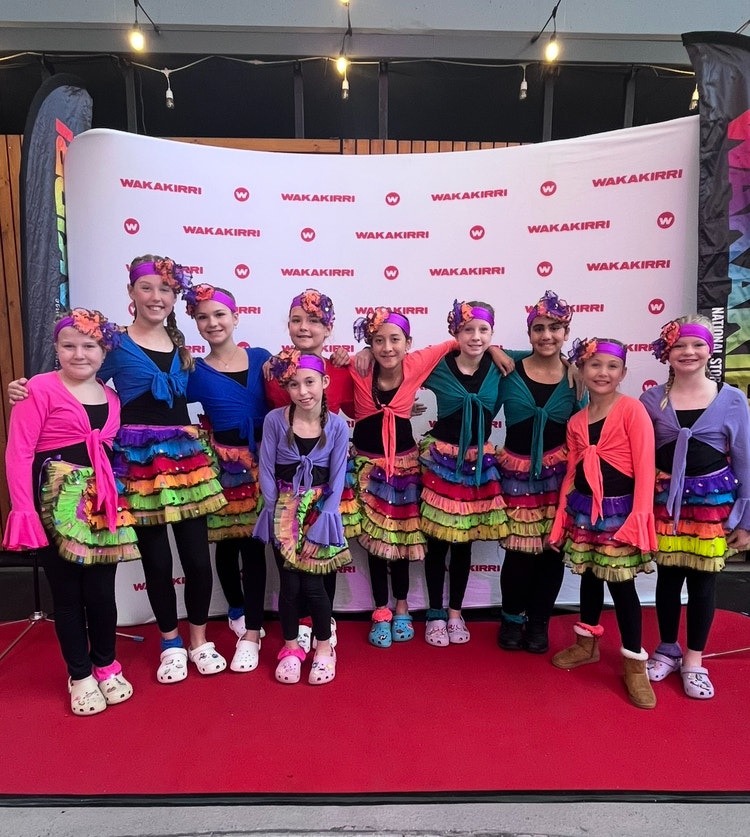 wakakirri dance students in costume